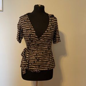 Diane Avon Furstenberg Vintage Wrap Blouse